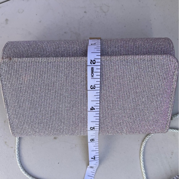 Estee & Lilly Envelope Closure flap clutch - Lilac Purple Crossbody Handbag - Picture 5 of 13